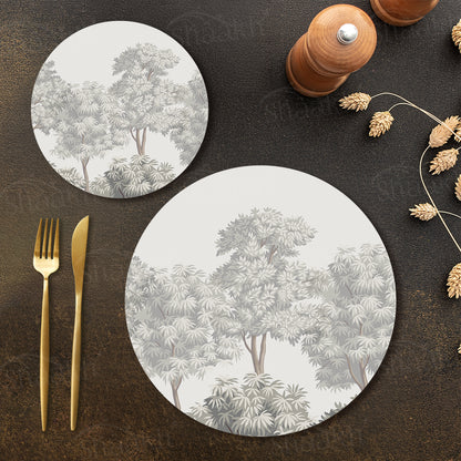 Winter Hues Coordinated Set | TWC 093 ( 8 Mats, 4 Trivets )