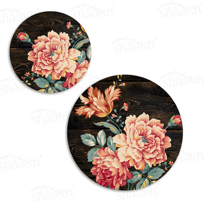 Baroque Art Coordinated Set | TWC 095 (8 Mats, 4 Trivets)