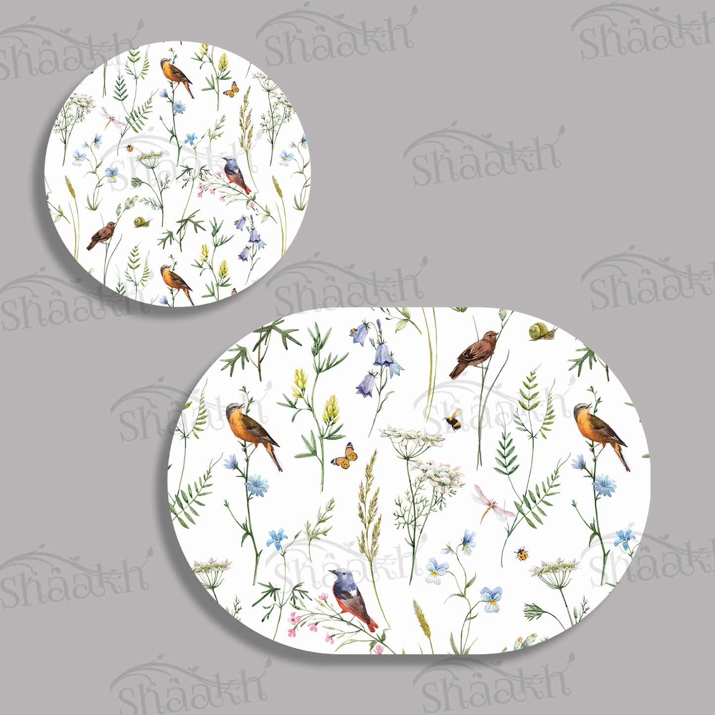 Chirping Around Coordinated Set — coordinated dining set by Shaakh, handcrafted in India