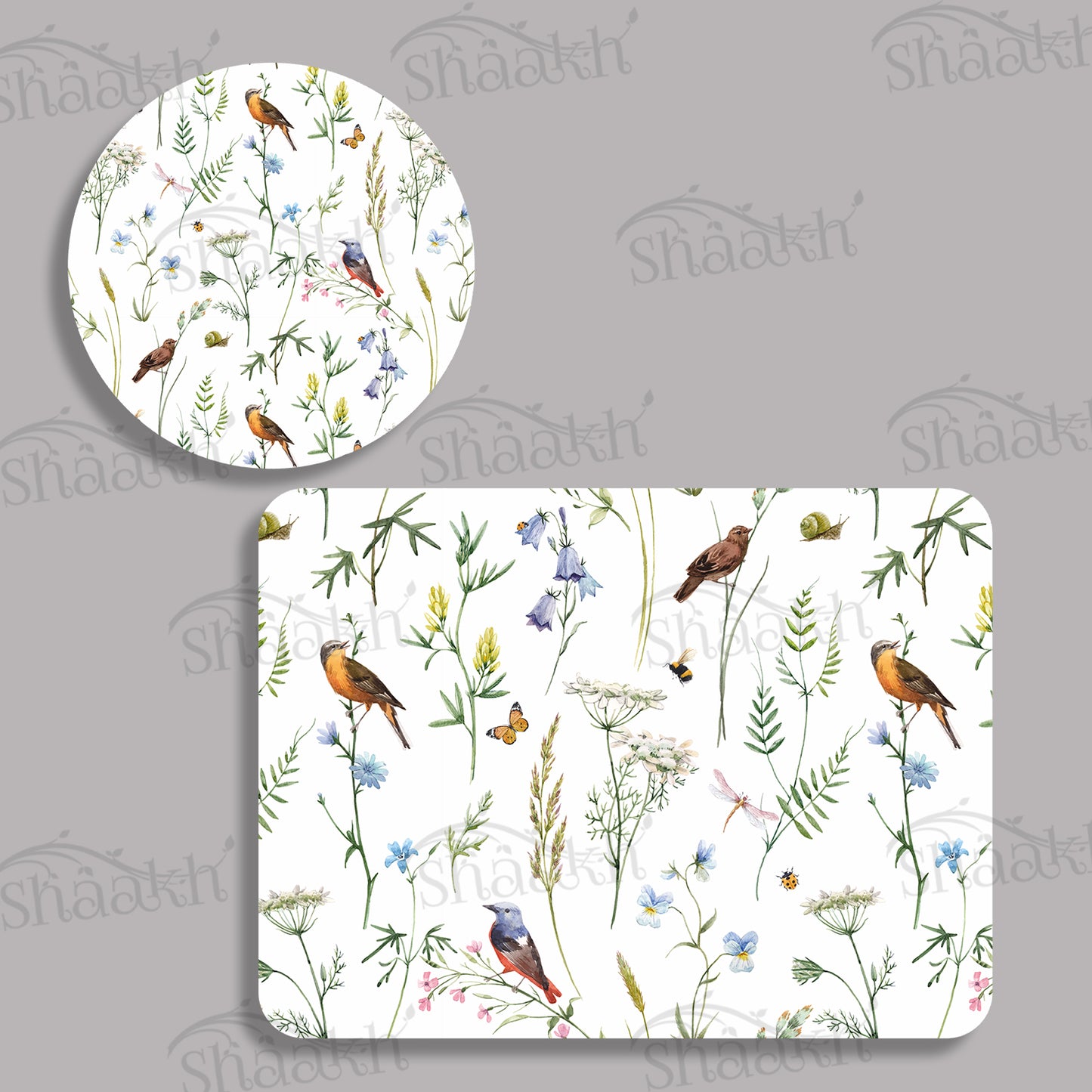 Chirping Around Coordinated Set — coordinated dining set by Shaakh, handcrafted in India