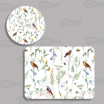 Chirping Around Coordinated Set — coordinated dining set by Shaakh, handcrafted in India