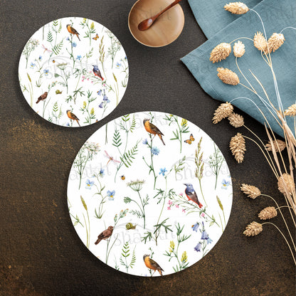 Chirping Around Coordinated Set — coordinated dining set by Shaakh, handcrafted in India