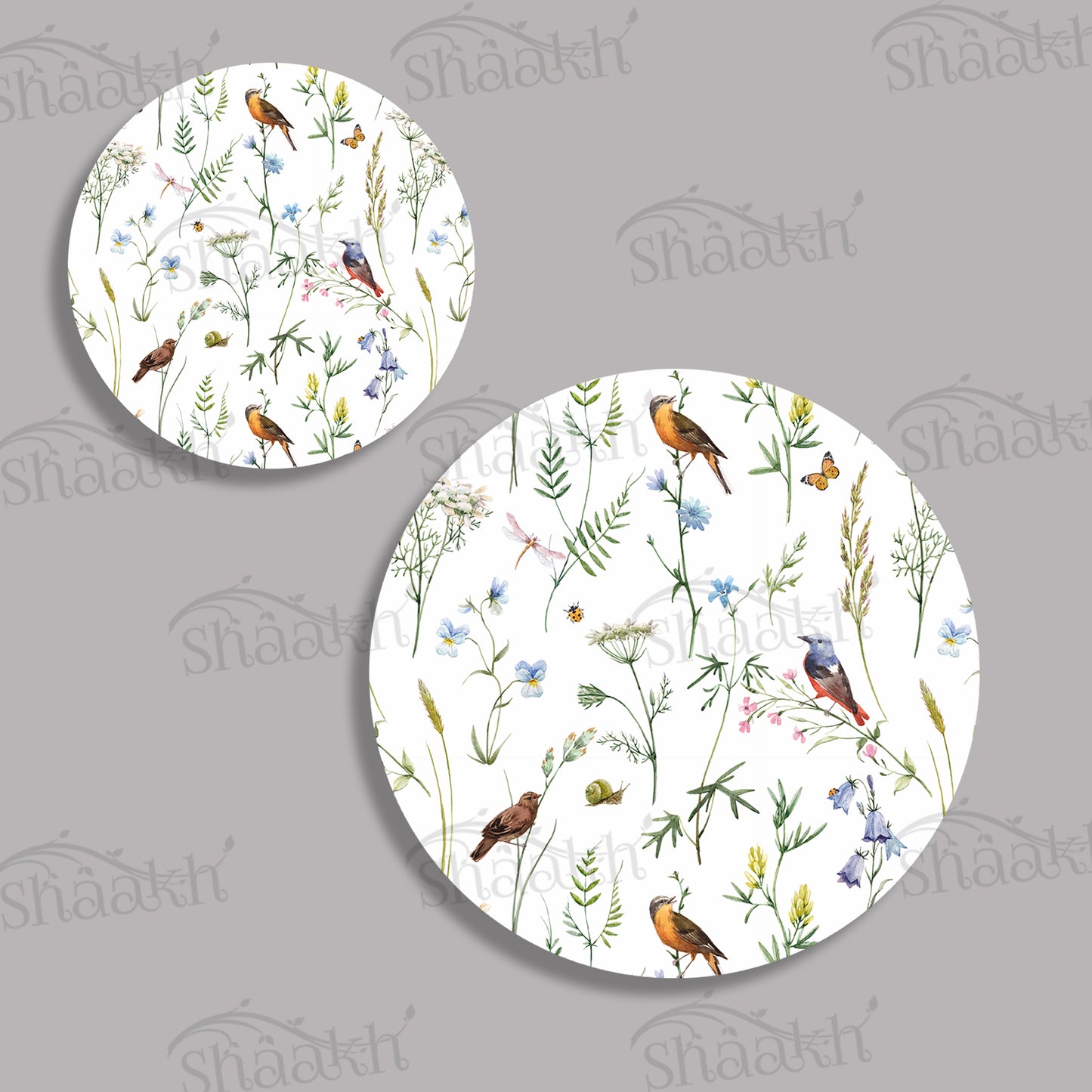 Chirping Around Coordinated Set — coordinated dining set by Shaakh, handcrafted in India