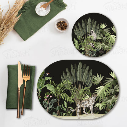 Leopard Trail Coordinated Set | TWC 015 (8 Mats, 4 Trivets)