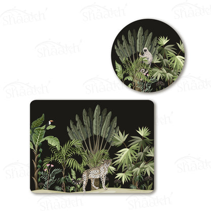 Leopard Trail Coordinated Set | TWC 015 (8 Mats, 4 Trivets)