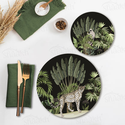 Leopard Trail Coordinated Set | TWC 015 (8 Mats, 4 Trivets)