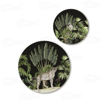 Leopard Trail Coordinated Set | TWC 015 (8 Mats, 4 Trivets)