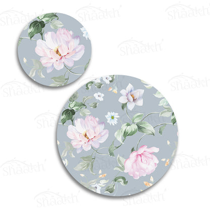 Delicate Blooms Coordinated Set — coordinated dining set by Shaakh, handcrafted in India
