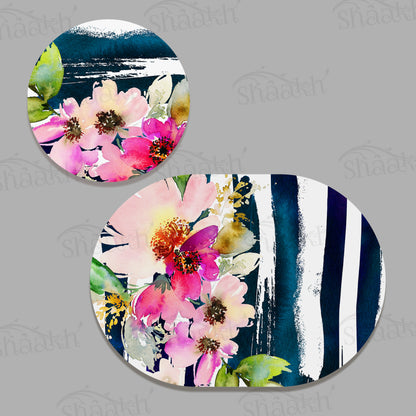 Deconstructed Flowers Coordinated Set — coordinated dining set by Shaakh, handcrafted in India