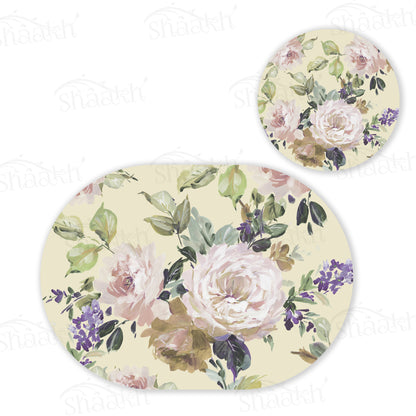 Old World Charm Coordinated Set | TWC 057 (8 Mats, 4 Trivets)