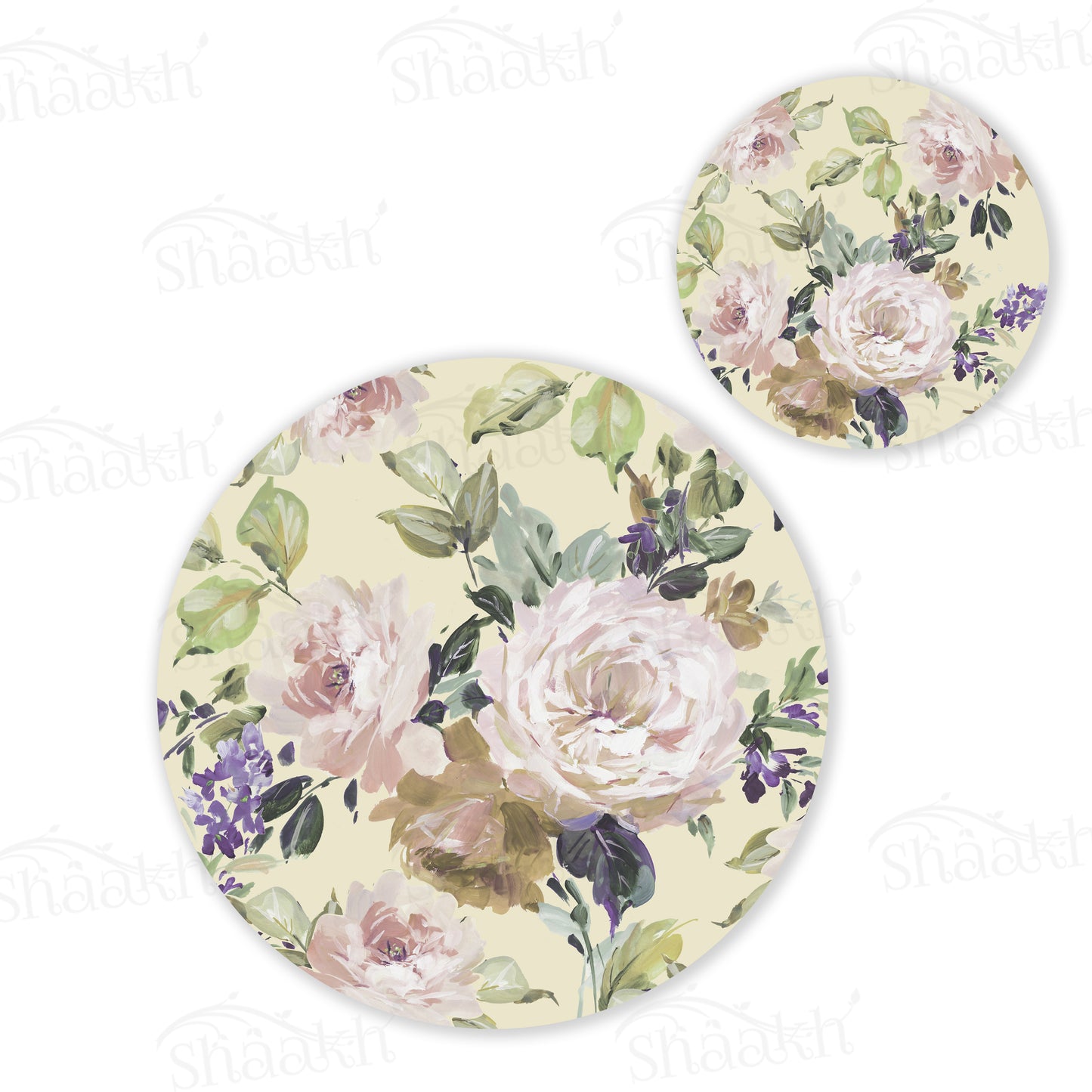 Old World Charm Coordinated Set | TWC 057 (8 Mats, 4 Trivets)