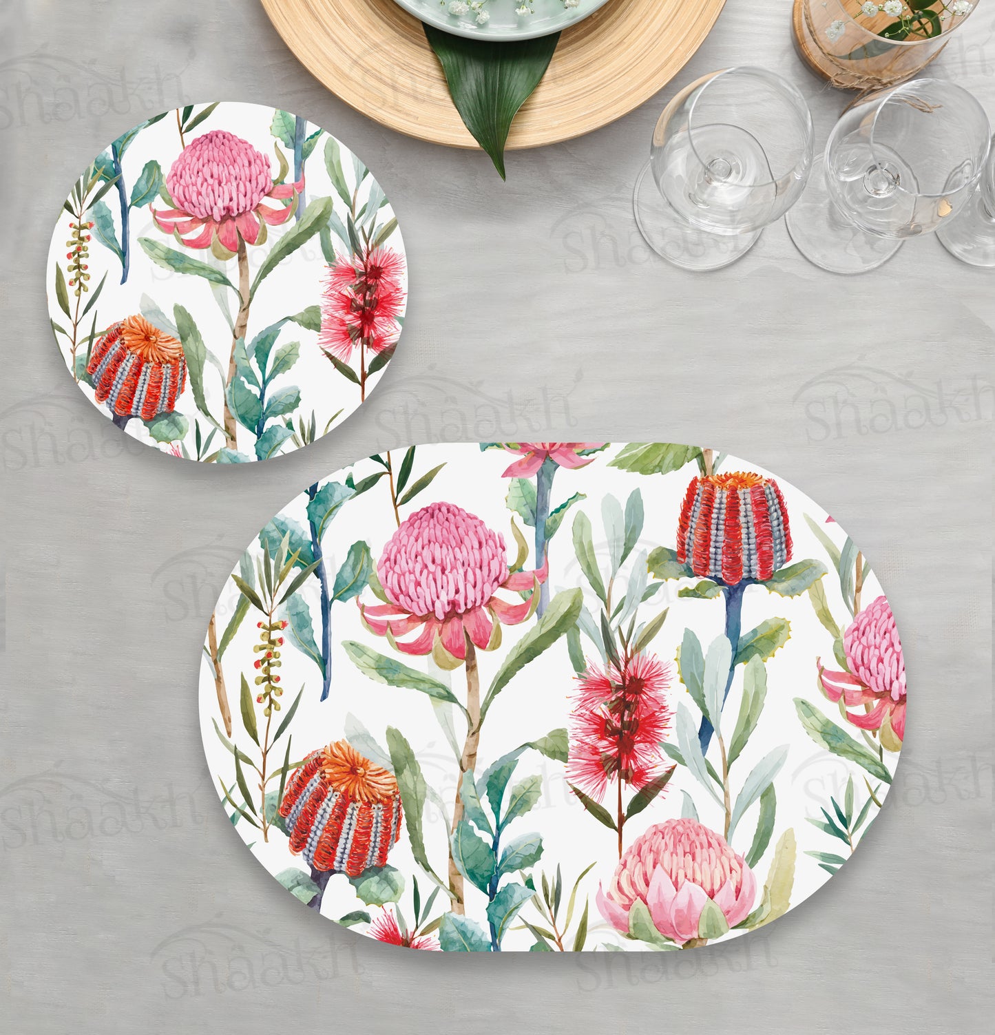 Melange Coordinated Set — coordinated dining set by Shaakh, handcrafted in India