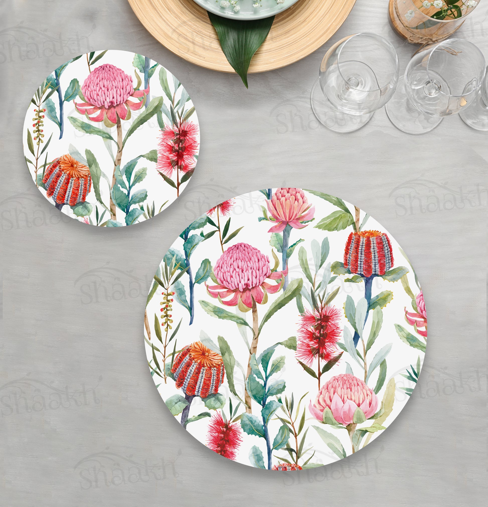 Melange Coordinated Set — coordinated dining set by Shaakh, handcrafted in India