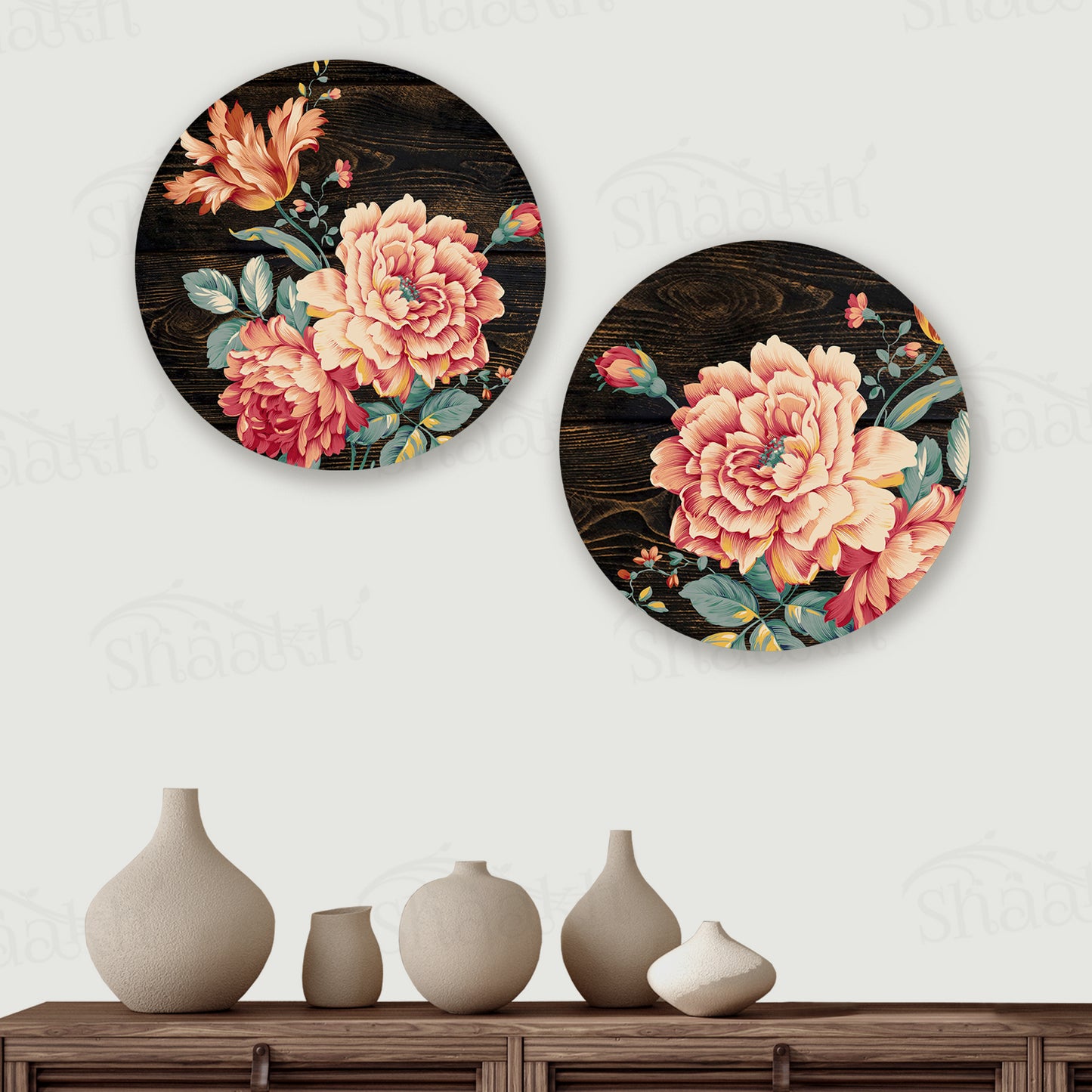 Baroque Art Wall Plates | RWA 077