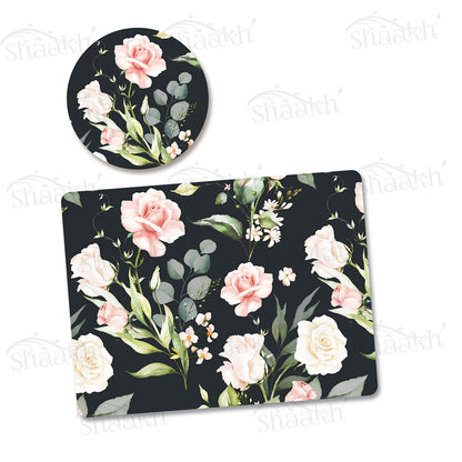 Watercolor Floral Coordinated Set | TWC 092 (8 Mats, 4 Trivets)