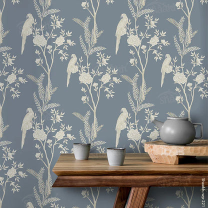 Birdsong (Pale Blue) Wallpaper | WP 221