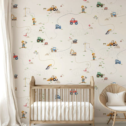 "Little Builders" Wallpaper | WP 255