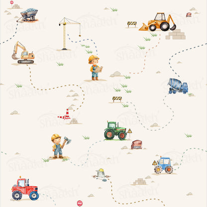 "Little Builders" Wallpaper | WP 255