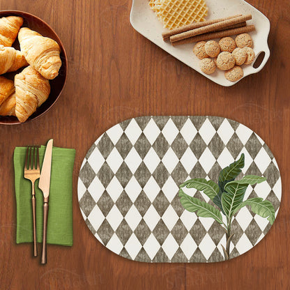 A Lone Palm on Vintage Background Table Mats | TM 063 (Set of 2)