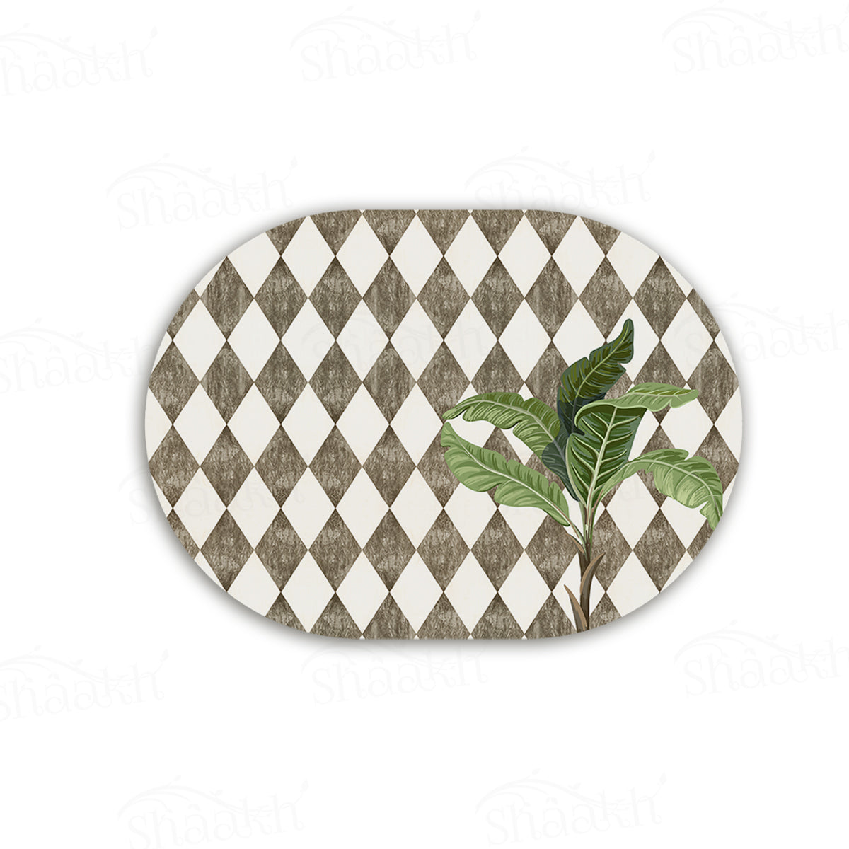A Lone Palm on Vintage Background Table Mats | TM 063 (Set of 2)