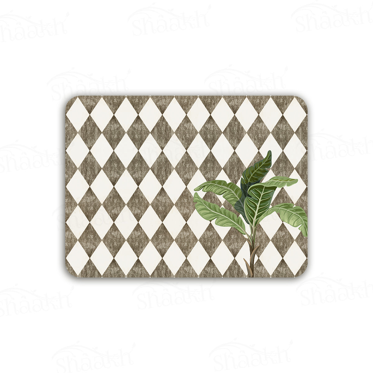 A Lone Palm on Vintage Background Table Mats | TM 063 (Set of 2)