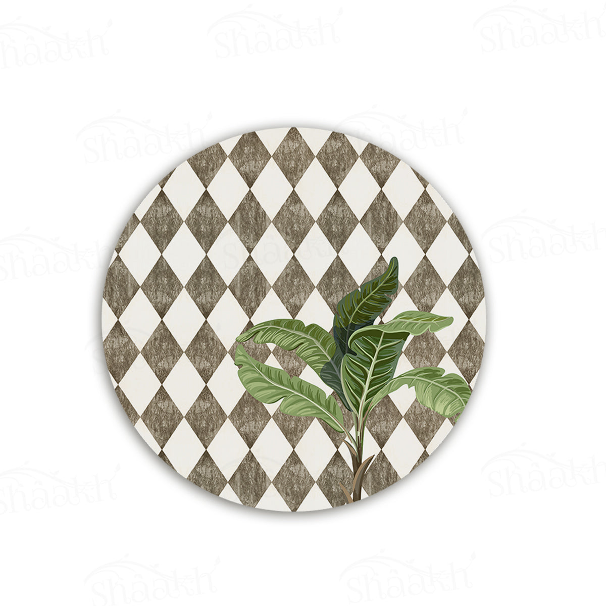 A Lone Palm on Vintage Background Table Mats | TM 063 (Set of 2)