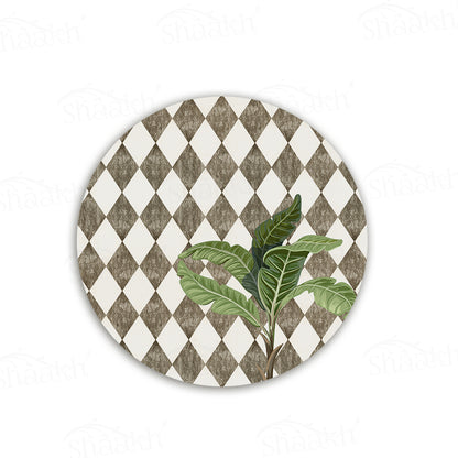 A Lone Palm on Vintage Background Table Mats | TM 063 (Set of 2)