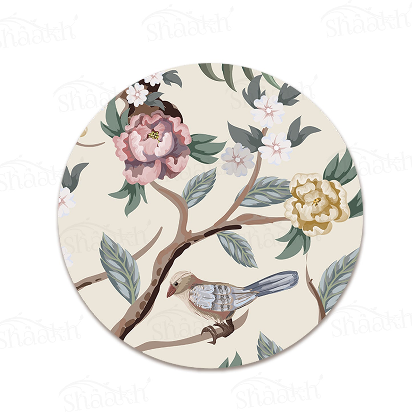 Oriental Birds and Flowers Trivets | CST 048 (Set of 2)