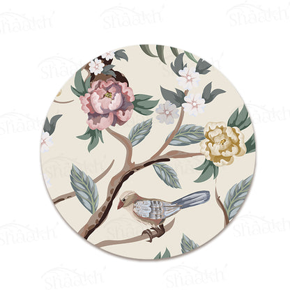 Oriental Birds and Flowers Trivets | CST 048 (Set of 2)