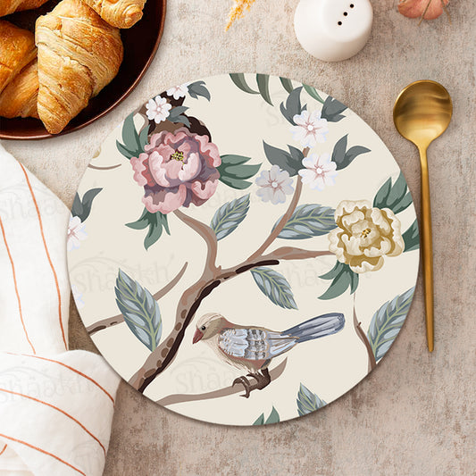 Oriental Birds and Flowers Trivets | CST 048 (Set of 2)