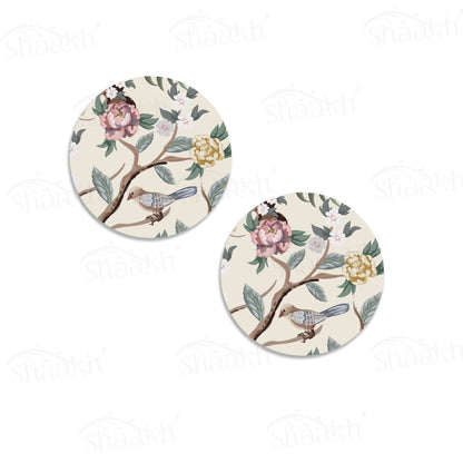 Oriental Birds and Flowers Coasters | CT 1111