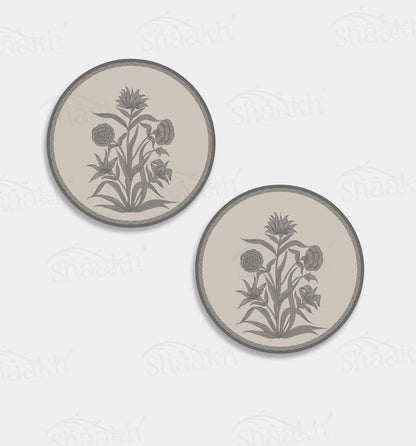 Firdaus (Ashen Linen) Coasters | CT 1147