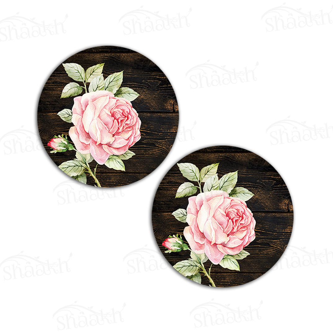 Vintage Roses on Weathered Wood Coasters | CT 1114
