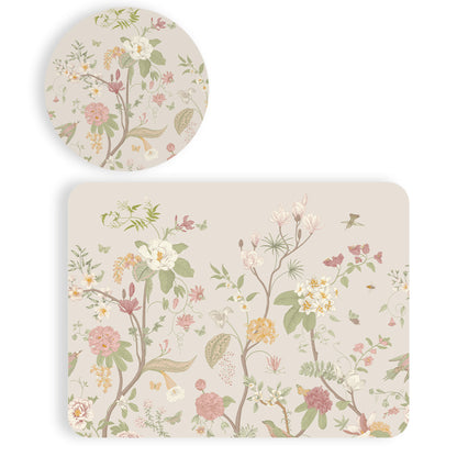 Delicate Fernscape Coordinated Set | TWC 116 (8 Mats, 4 Trivets)