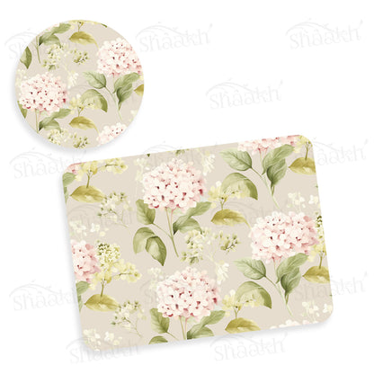 Soft Blooms Coordinated Set | TWC 105 (8 Mats, 4 Trivets)