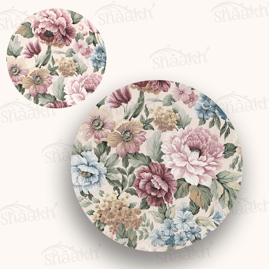 "Petal Reverie" Coordinated Set | TWC 107 (8 Mats, 4 Trivets)