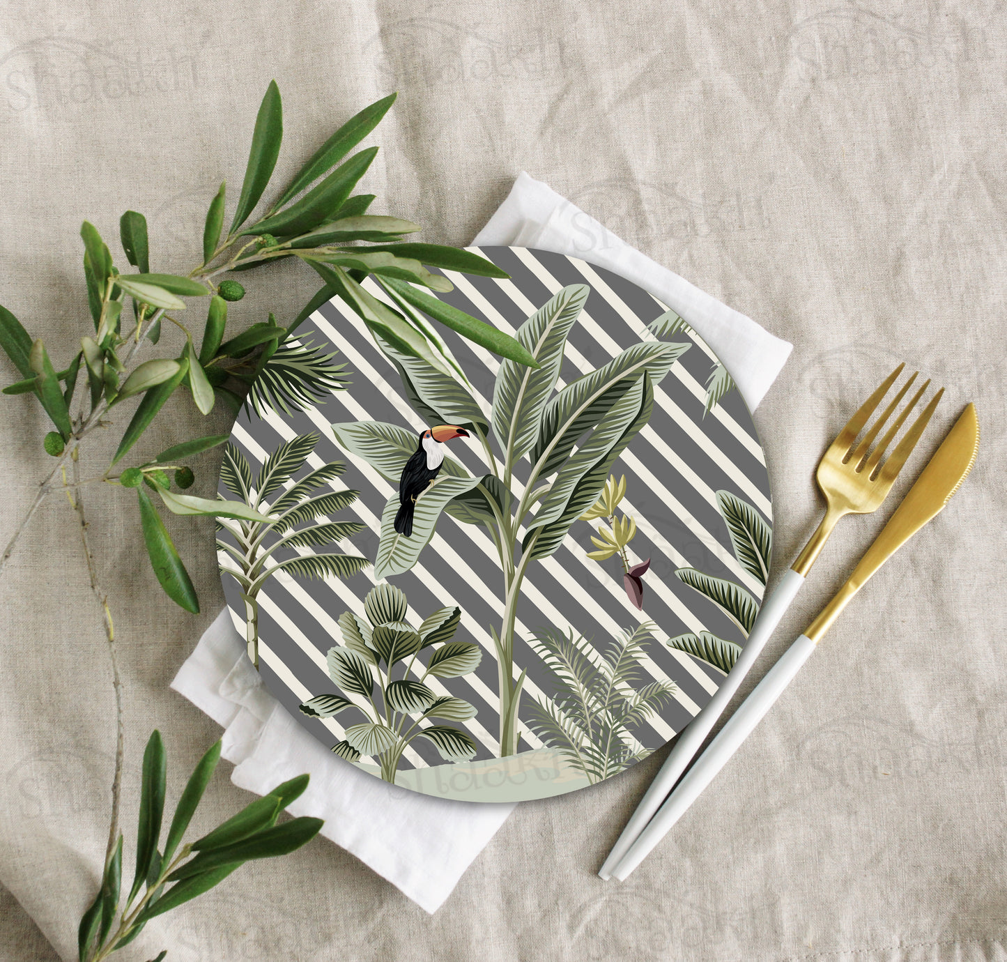 Evergreen Tropical Trivets | CST 099 (Set of 2)