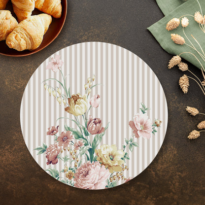 Floral Fantasy Table Mat — botanical design table mat set by Shaakh, handcrafted in India