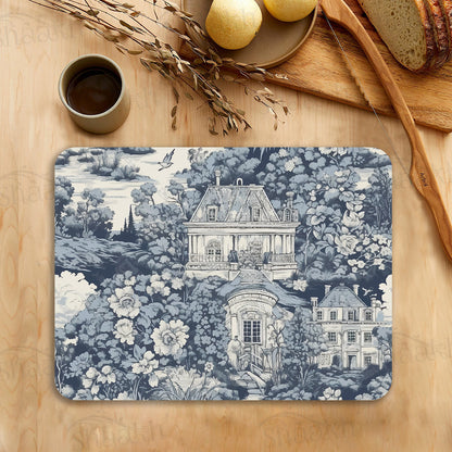 French Toile Tablemats — table mat set by Shaakh, handcrafted in India
