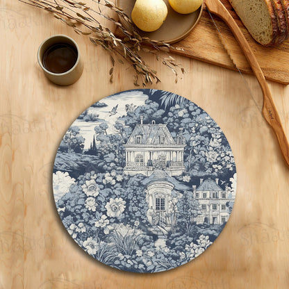 French Toile Tablemats — table mat set by Shaakh, handcrafted in India