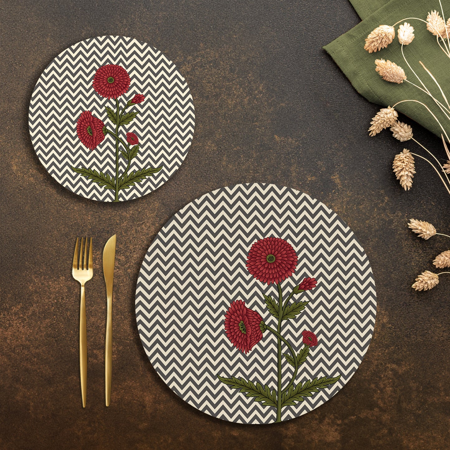 Rosette Noir Coordinated Set | TWC 124