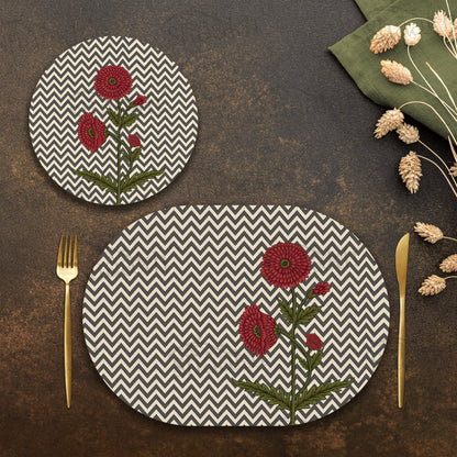 Rosette Noir Coordinated Set | TWC 124