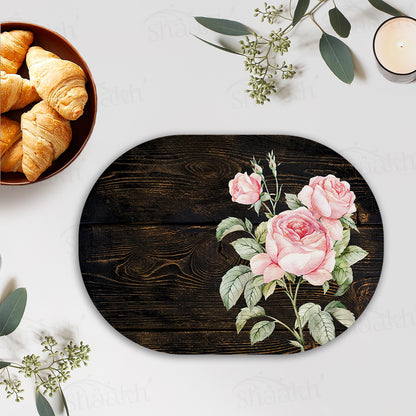 Vintage Roses On Weathered Wood Tablemats | TM 088 (set of 2)