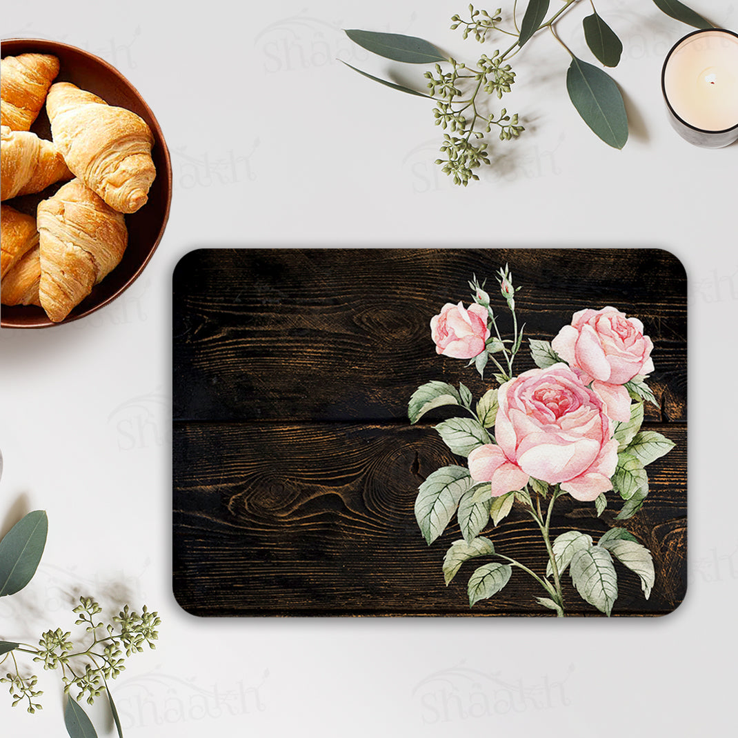 Vintage Roses On Weathered Wood Tablemats | TM 088 (set of 2)