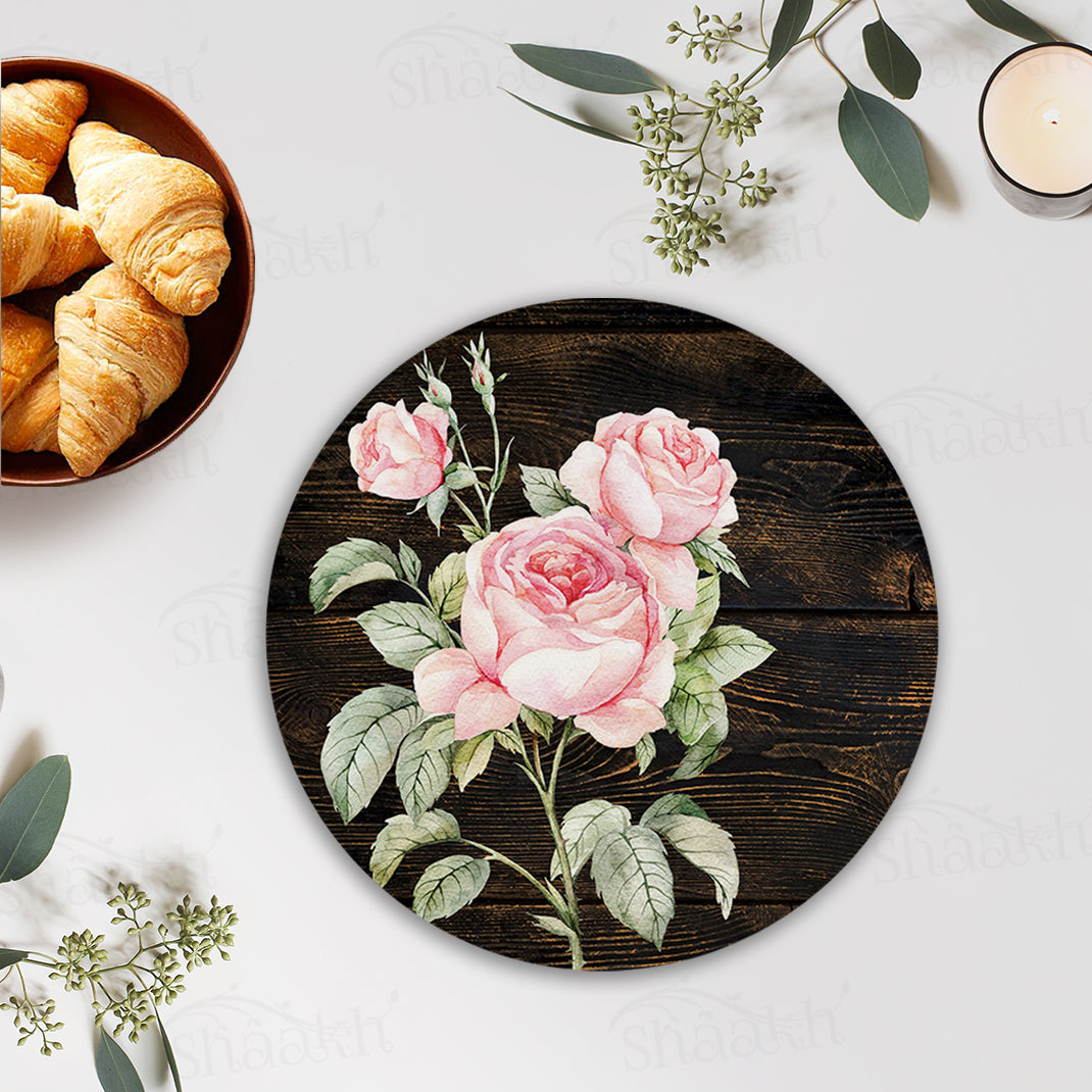 Vintage Roses On Weathered Wood Tablemats | TM 088 (set of 2)