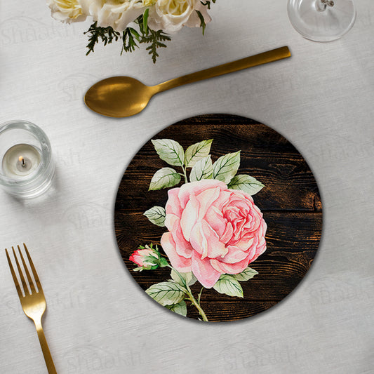 Vintage Roses on Weathered Wood Trivets | CST 100 (Set of 2)
