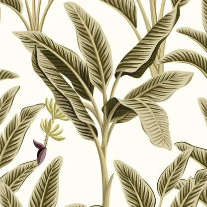 Tall Slender Palm Leaves (olive tones) Wallpaper | WP 144