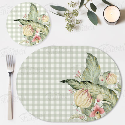 Pastel Meadow Coordinated Set | TWC 110 (8 Mats, 4 Trivets)