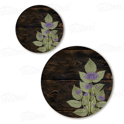 Violet Stem Coordinated Set — coordinated dining set by Shaakh, handcrafted in India