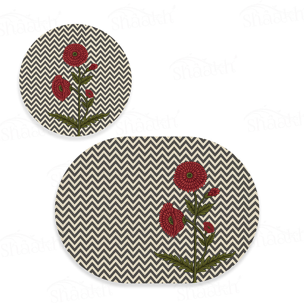 Rosette Noir Coordinated Set | TWC 124